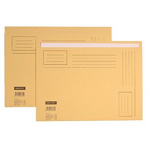 Quantore - Vouwmap Folio ongelijke zijde 250gr beige