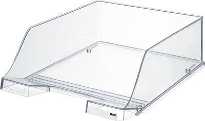 Han - corbeille à courrier XXL Crystal, transparent