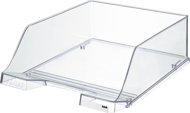 Han - corbeille à courrier XXL Crystal, transparent