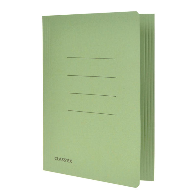 Classex -  Class'ex dossiermap, 3 kleppen ft 18,2 x 22,5 cm (voor ft schrift), groen