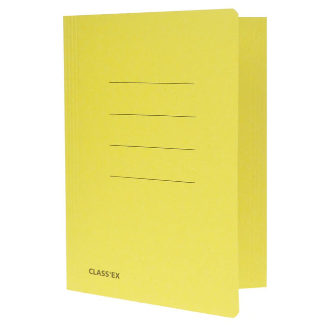 Classex - Aktenordner Class'ex, 3 Klappen ft 18,2 x 22,5 cm (für ft Notebook), gelb