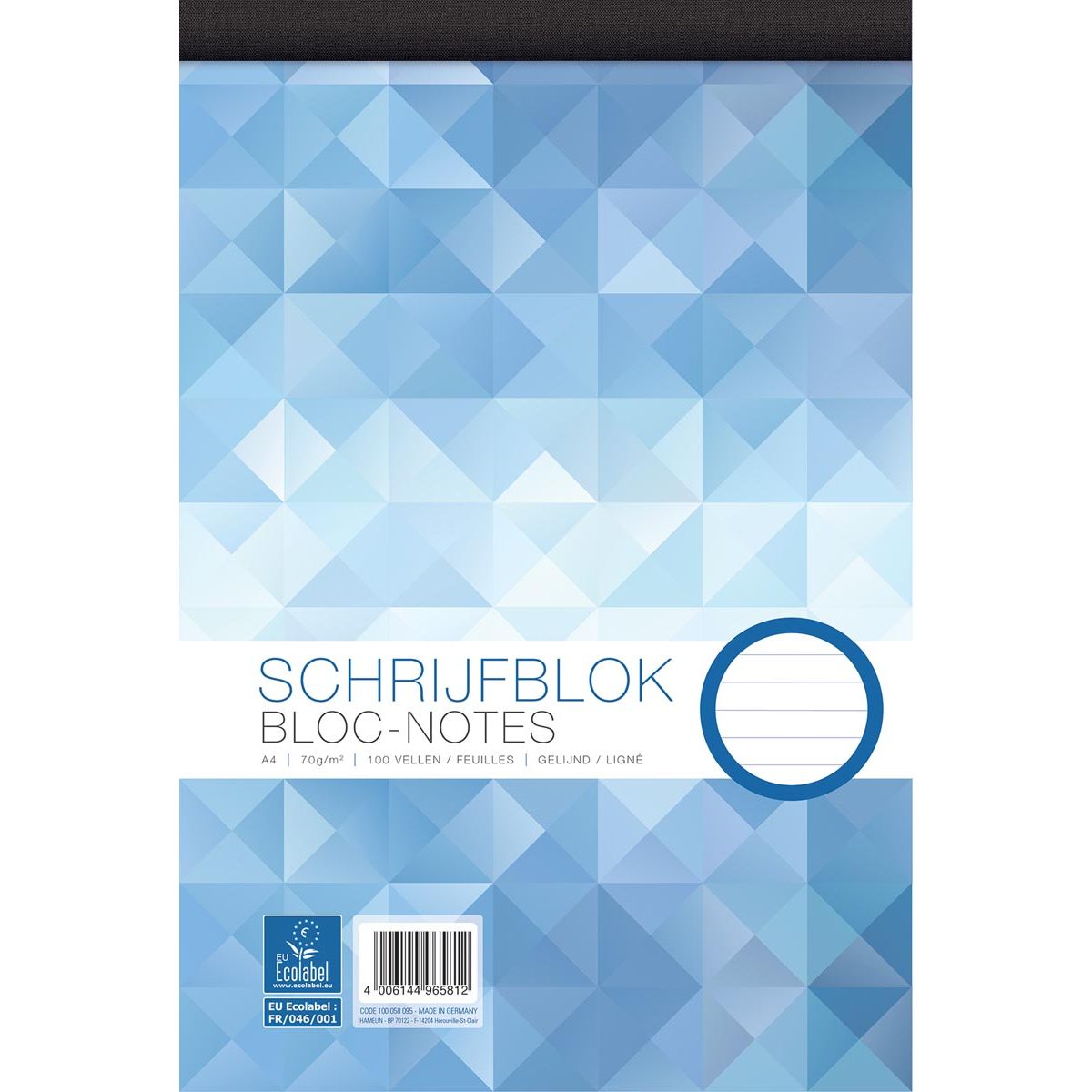 Work - Schreibblock, ft A4, 70 g/m², 100 Blatt, liniert