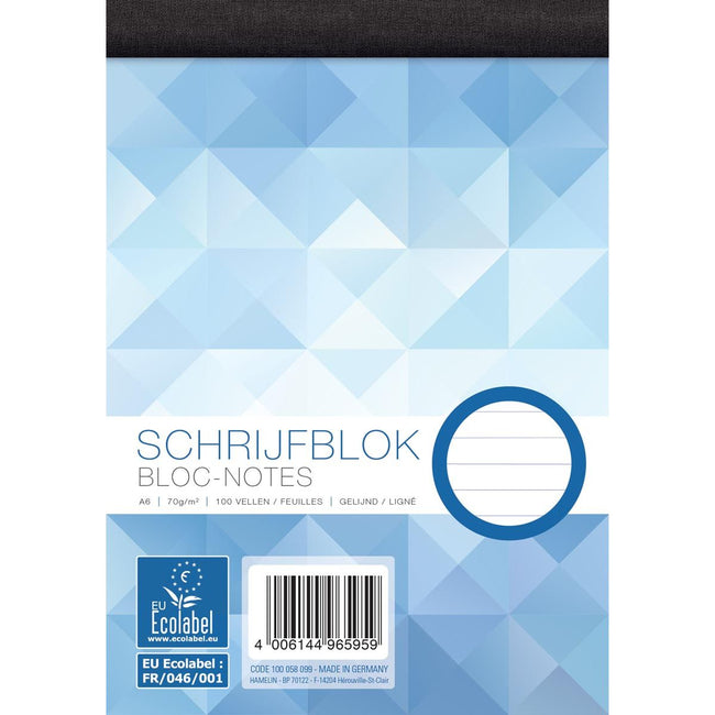 Work - bloc-notes, ft A6, 70 g/m², 100 feuilles, lignées