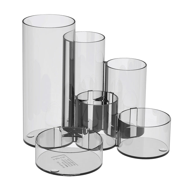 MAUL -  Pennenkoker Tubo helder transparant 6-vaks Ø15x12,5cm