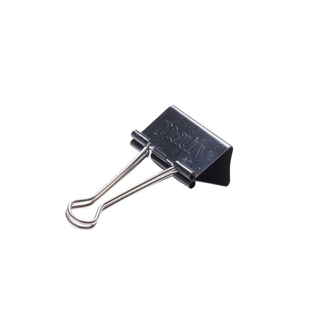 MAUL - Pince à papier pliable 215 19mm noir 6 pièces