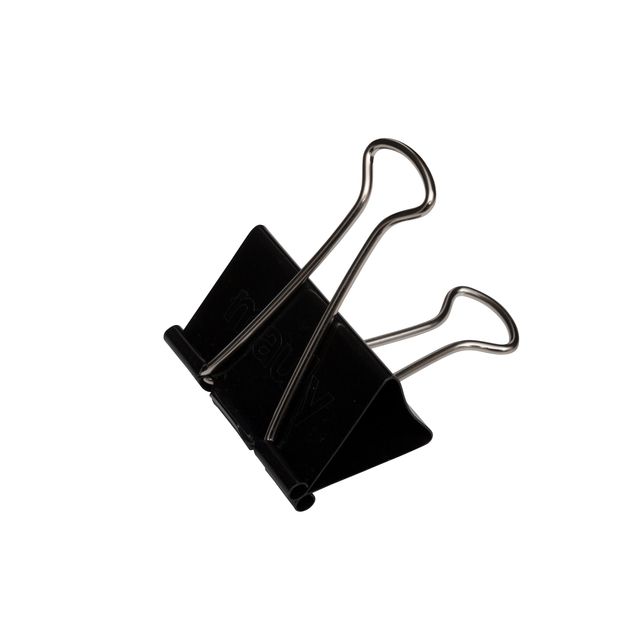 MAUL -  Papierklem foldback 215 zwart 6 stuks