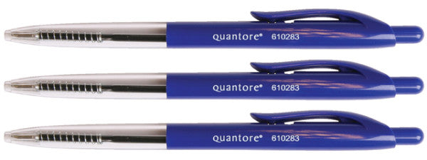 Quantore - Bälle Push -Knopf Blaues Medium