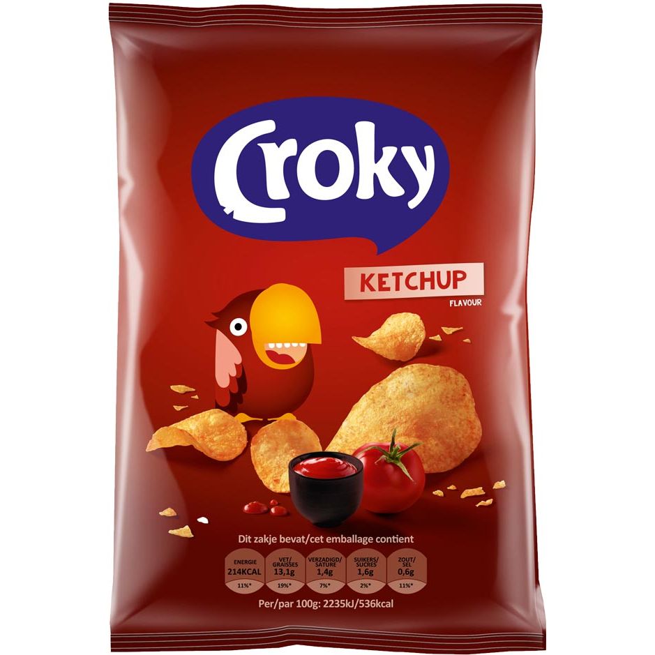 Croky - Chips-Ketchup, Beutel mit 100 g