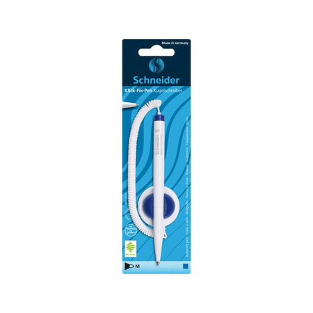 Schneider - Counter-Kugelschreiber Click-Fix mittelblau Blister à 1 Stück | 10 Stück