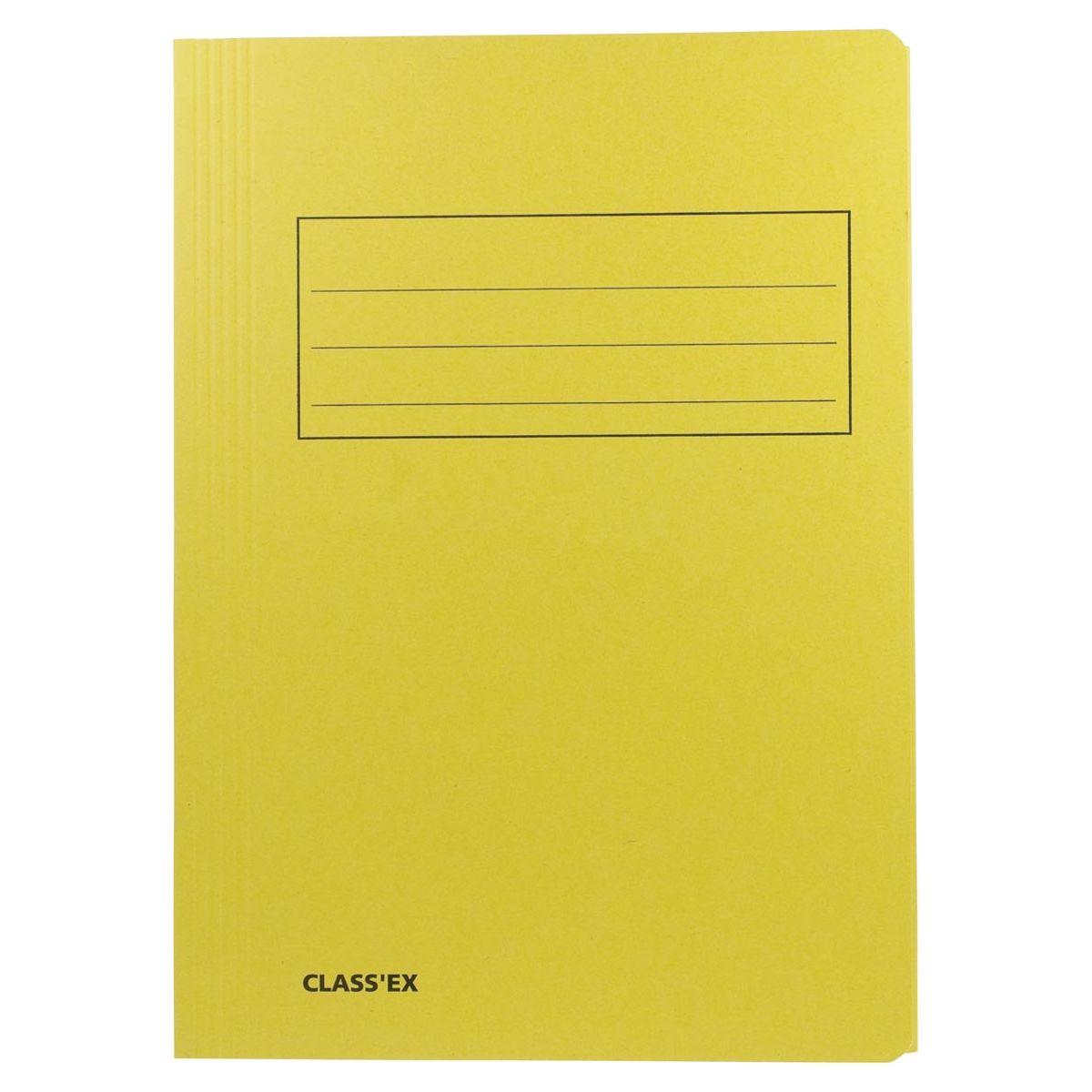 CLASEX - Folder de fichier Class'ex, 3 vannes Ft 23,7 x 34,7 cm (pour ft folio), jaune