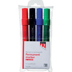 Quantor - Permanentmarker um 1-1,5 mm Assorti 4 Stücke