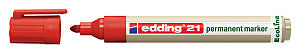 Edding - Permanent Marker Ecoline e -21 Rot