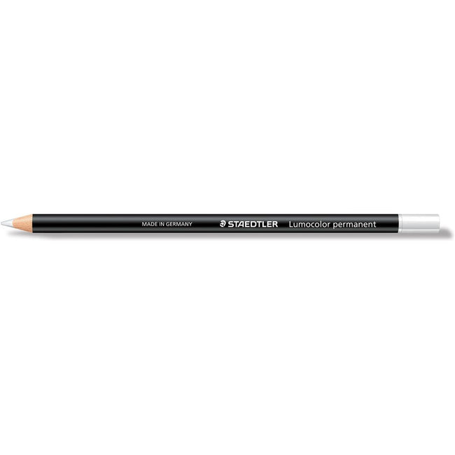 Staedtler - potlood Lumocolor permanent glasochrom, wit