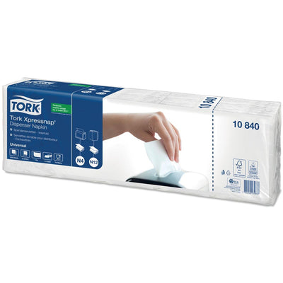 Tork - Serviette N4 Xpressnap Universal pli 1/4 1 couche 213x330mm 1125 feuilles blanc 10840