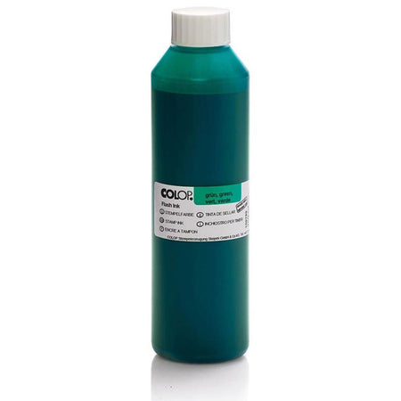 Colop -  Flash inkt, groen, fles van 250 ml