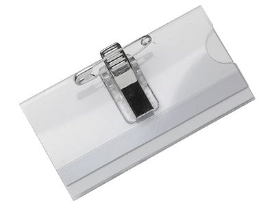 Klika - Anstecknadel für Abzeichen, transparent, 74 x 40 mm, 24 Stück
