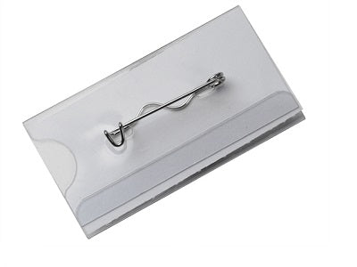 Klika - Abzeichen transp mit Pin 74x40 mm 24 Stück