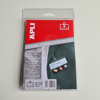 Klika -  Badge met clip 6 pockets met 6 clips