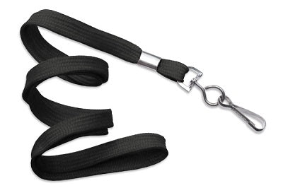 Klika -  Keycord met metalen haak, br 10mm zwart