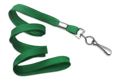 Klika - Lanyard avec crochet en métal, largeur 10mm vert