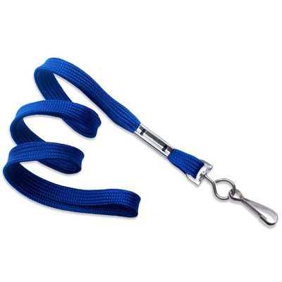 Klika - Lanyard avec crochet en métal, largeur 10mm bleu