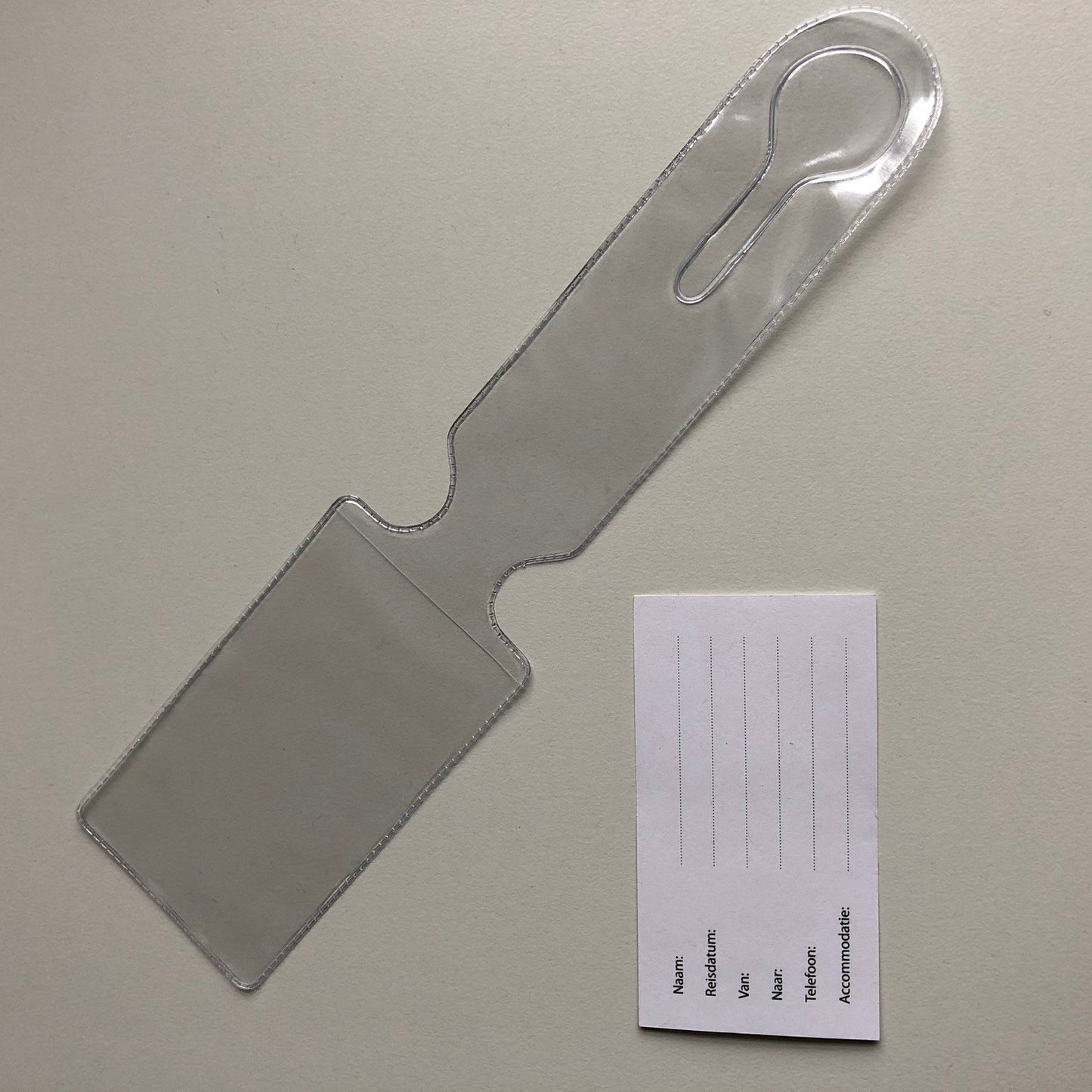 Klika - Kofferetikett 55x230mm Trans-Einlage 250 Stk