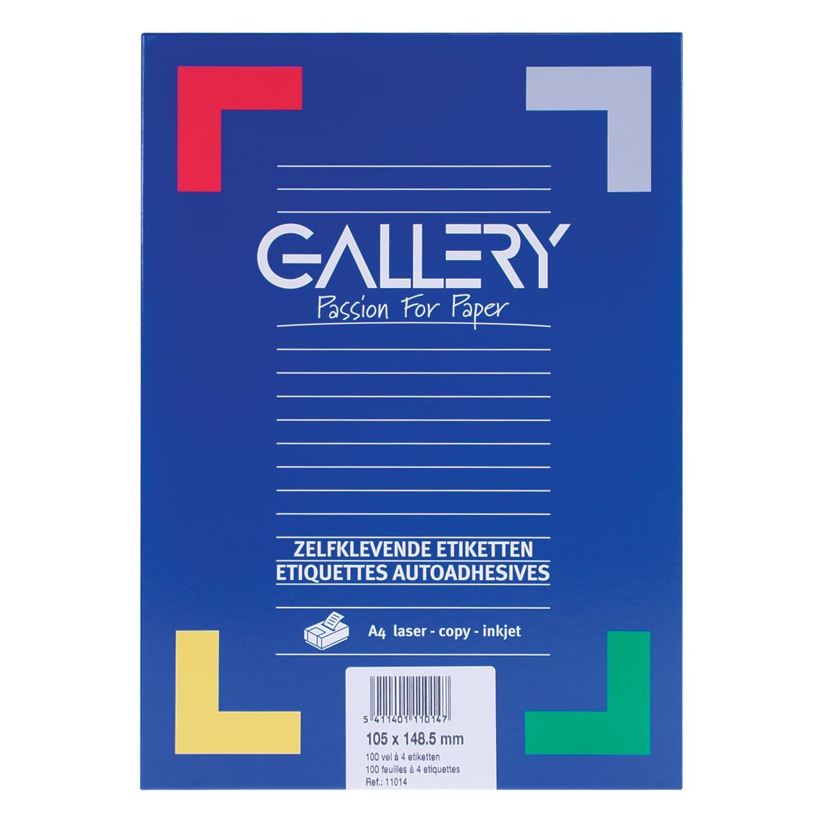 Galerie - Galerie White Labels Ft 105 x 148,5 mm (B x H), gerade Ecken, Schachtel mit 400 Etiketten