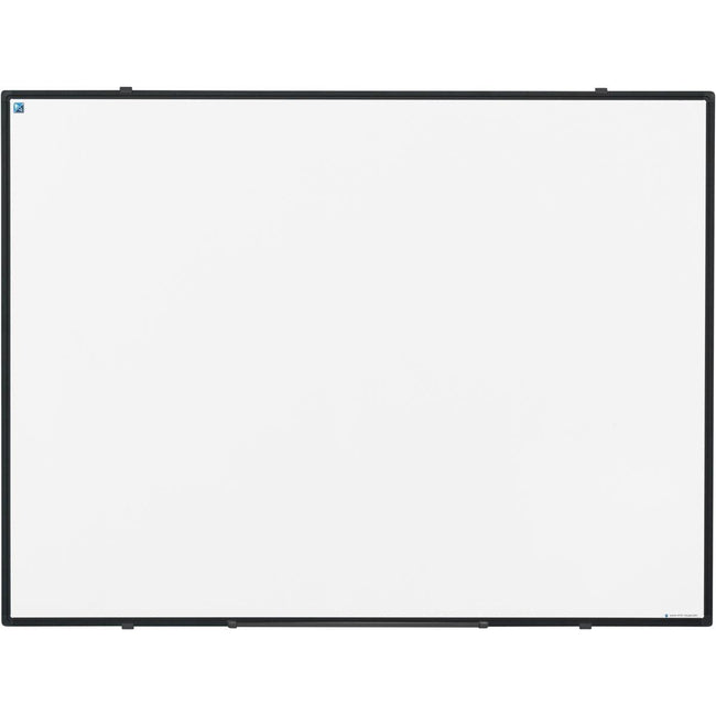 Smit Visual - Softline Whiteboard, Emaille, magnetisch, schwarzes Profil, 120 x 90 cm