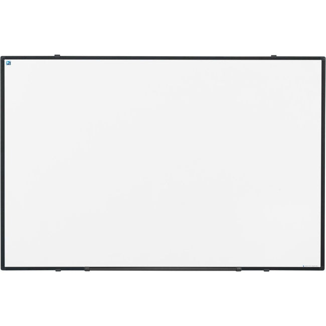 Smit Visual - Softline Whiteboard, lackierter Stahl, magnetisch, schwarzes Profil, 90 x 60 cm