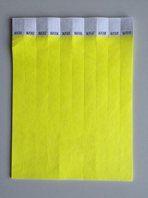 Klika - Bands d'accès couleur jaune 100 pièces - 7 pièces