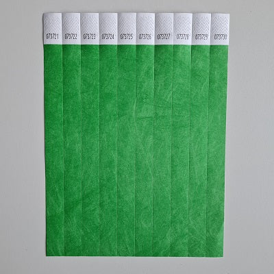 Klika -  Toegangsbandjes kleur groen 100 stuks