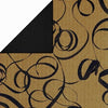 Klika - Papier cadeau Papier cadeau Ruban noir sur nervure dorée 70 cm