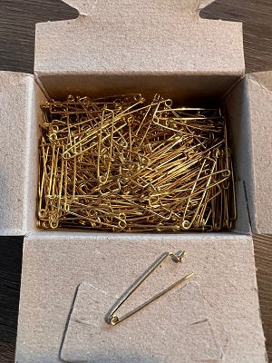 Klika - Épingles de corsage 30 mm en laiton 1000 pcs. 5 pièces