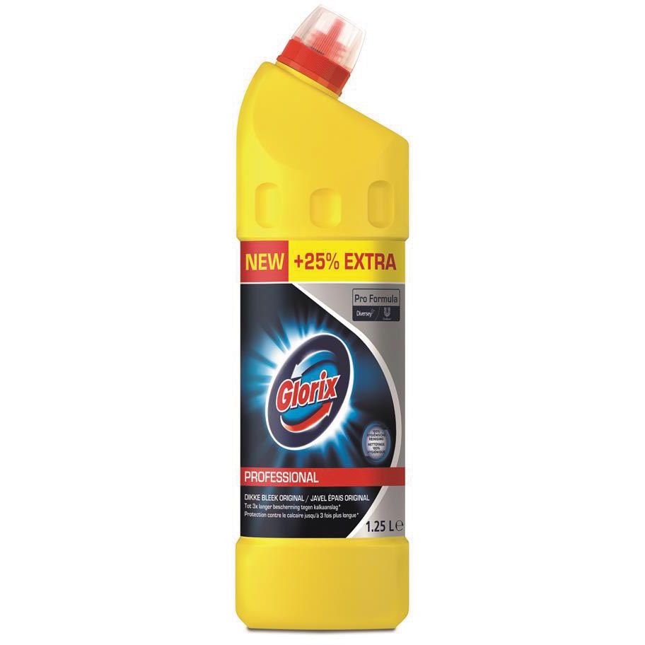 Glorix -  , wc-reiniger met javel, 1,25 liter