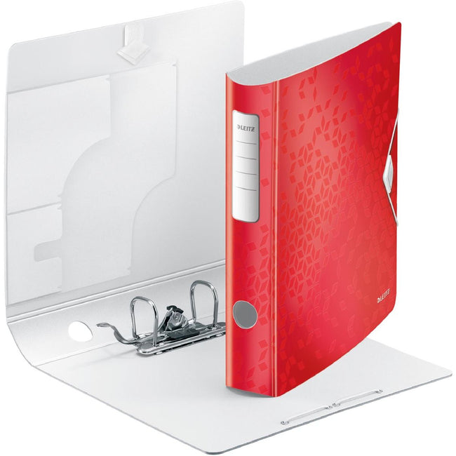 Leitz -  WOW ordner Active rug van 6,5 cm, rood