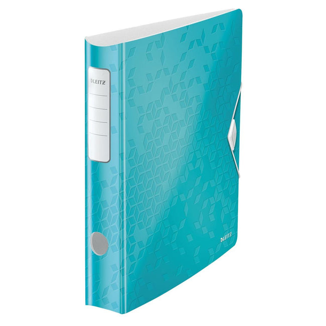 Leitz - Dossier WOW Dos actif de 6,5 cm, bleu glacier,