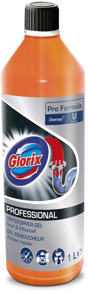 Glorix - Déboucheur de canalisations Gel professionnel 1 litre