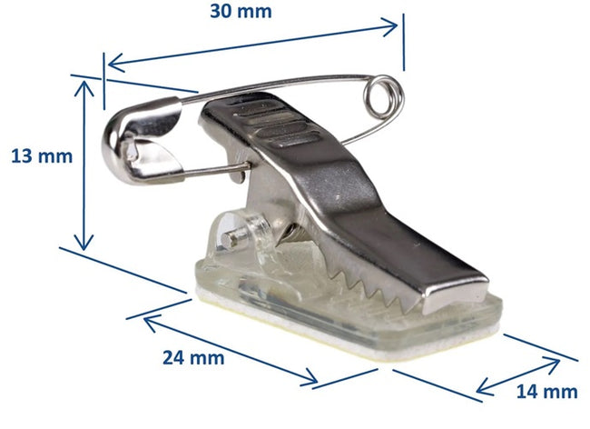 Klika -  Knijper met speld zelfklevend