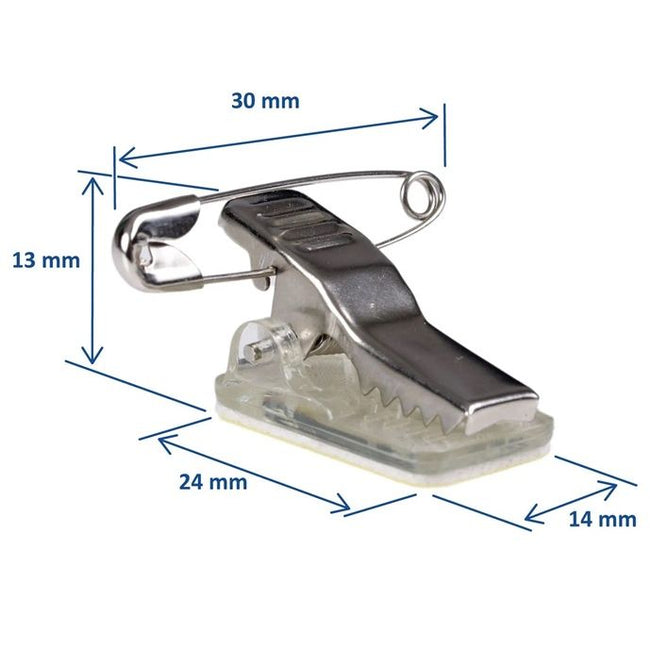 Klika - Clip autocollant avec épingle