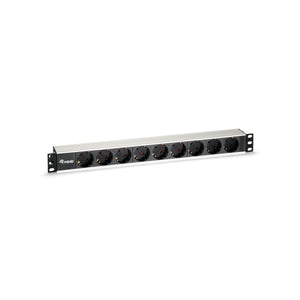 EQUIP -   333292 energiedistributie 9 AC-uitgang(en) 1U Zwart, Zilver
