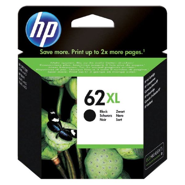 HP - Inkcartridge 62xl, 600 pages, OEM C2P05AE, noir