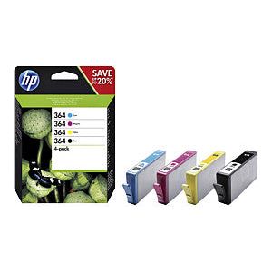 HP - Inkcartridge N9J73AE 364 noir + 3 couleurs