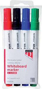 Quantore - Whiteboard STift autour de 1-1,5 mm 4 pièces Assorti