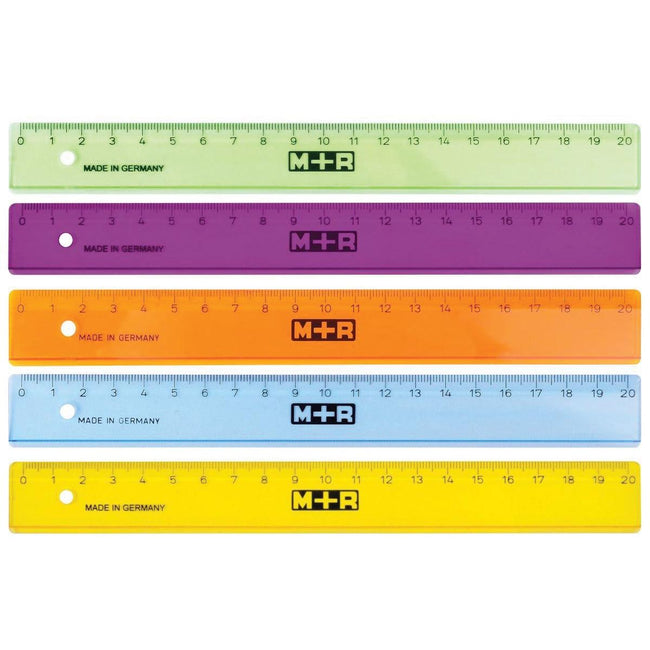 M+R - latte en plastique, couleurs assorties, 20 cm