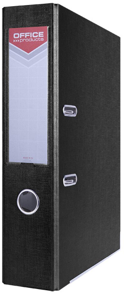 OFFICE products -   ordner, voor A4, uit karton, rug van 7,5 cm, zwart