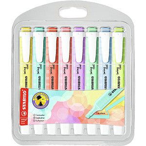 STABILO - Swing cool pastel markeerstift, etui van 8 stuks