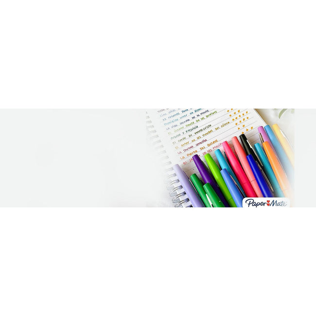 Paper Mate -  Fineliner  flair pastel blister 6 kleur | 12 stuks