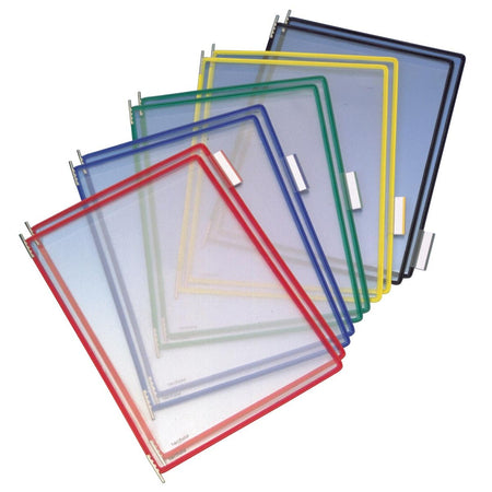 Tarifold - Panneau de visualisation A4 vertical assorti 10 pièces