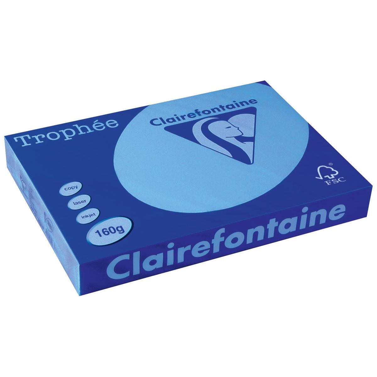 Clairefontaine - Troprophe Intens, Colored Paper, A3, 160 g, 250 feuille, King Blue