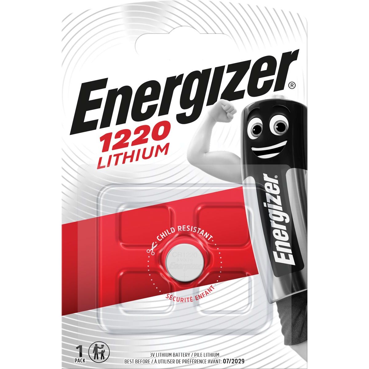 Energizer - Knopfzelle CR1220, im Blister